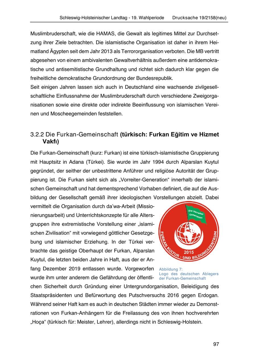 Seite 111 des Verfassungsschutzbericht 2019 Schleswig-Holstein