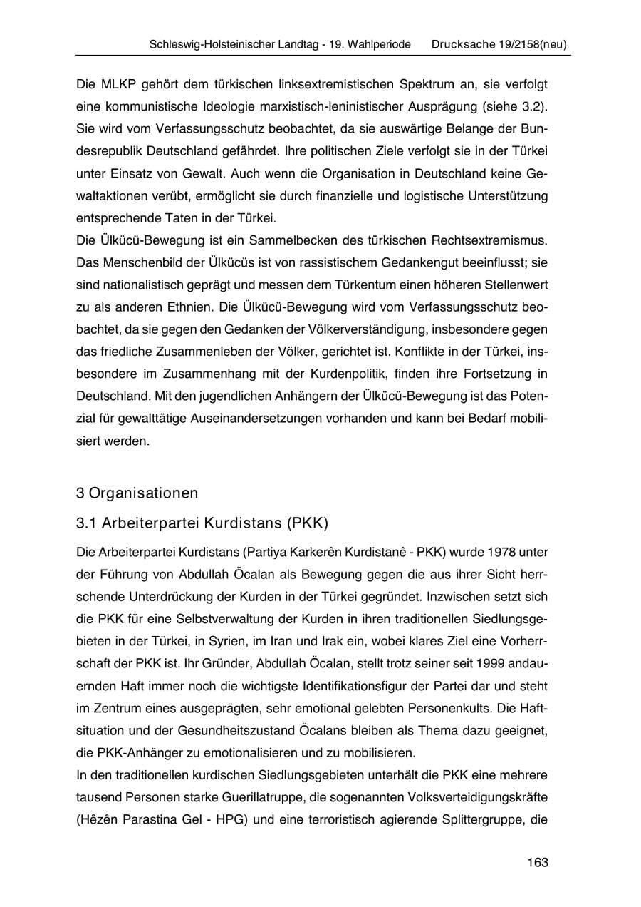 Seite 177 des Verfassungsschutzbericht 2019 Schleswig-Holstein