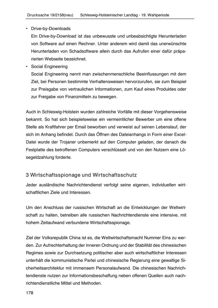 Seite 192 des Verfassungsschutzbericht 2019 Schleswig-Holstein