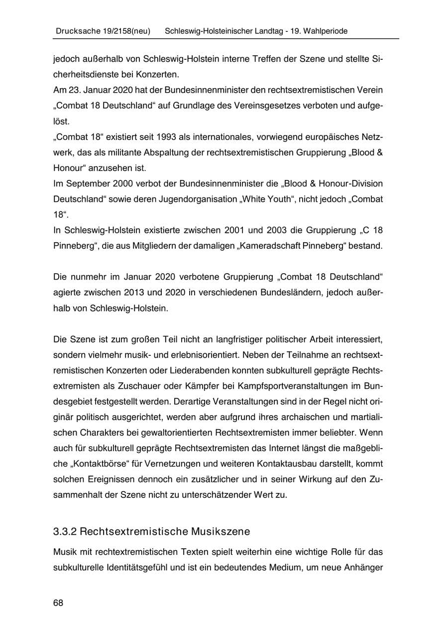 Seite 82 des Verfassungsschutzbericht 2019 Schleswig-Holstein