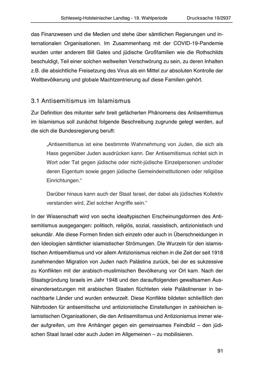 Seite 103 des Verfassungsschutzbericht 2020 Schleswig-Holstein