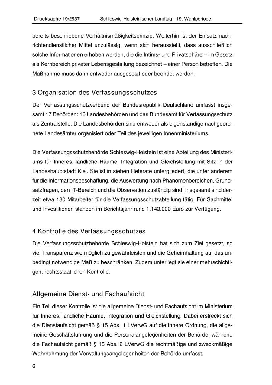 Seite 18 des Verfassungsschutzbericht 2020 Schleswig-Holstein