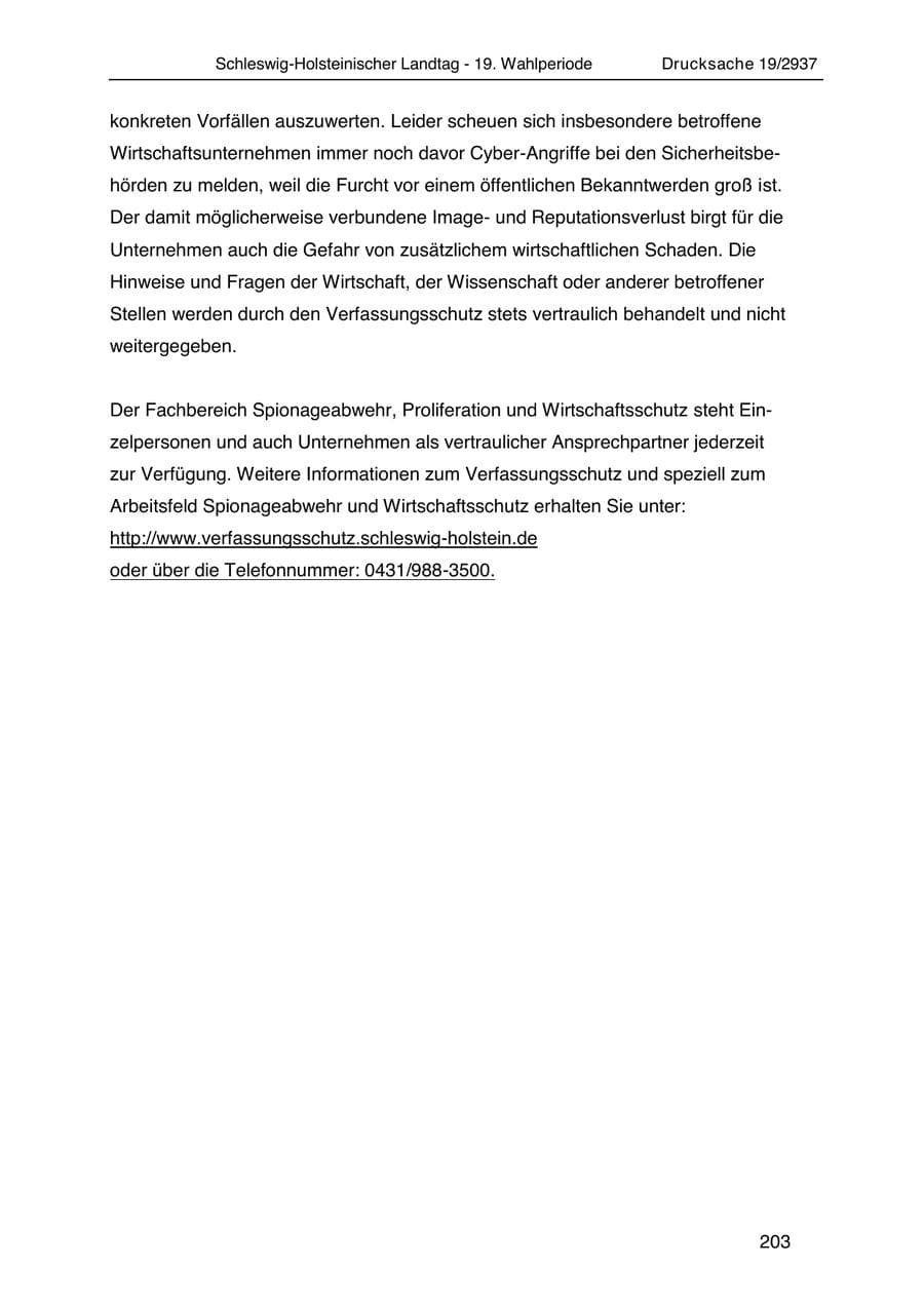 Seite 215 des Verfassungsschutzbericht 2020 Schleswig-Holstein