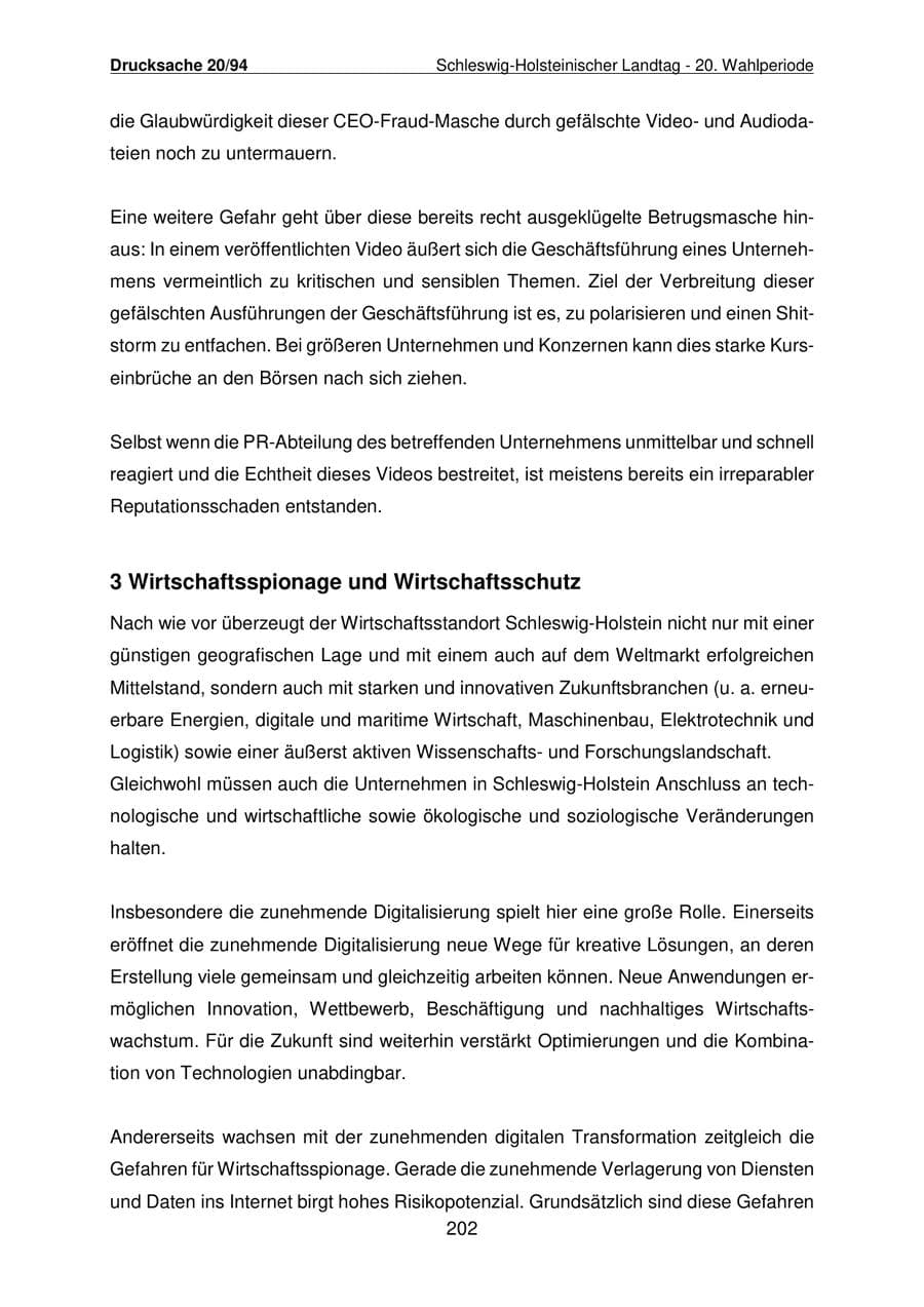 Seite 203 des Verfassungsschutzbericht 2021 Schleswig-Holstein