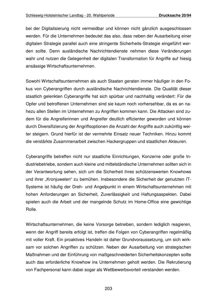 Seite 204 des Verfassungsschutzbericht 2021 Schleswig-Holstein