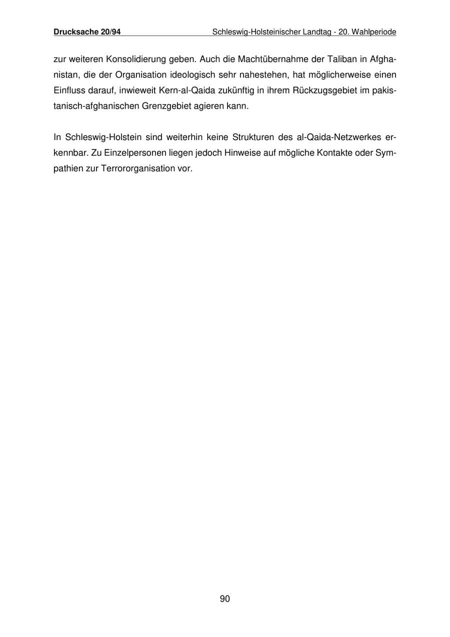 Seite 91 des Verfassungsschutzbericht 2021 Schleswig-Holstein