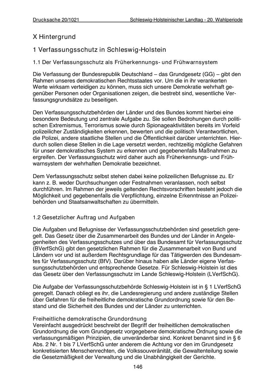 Seite 148 des Verfassungsschutzbericht 2022 Schleswig-Holstein