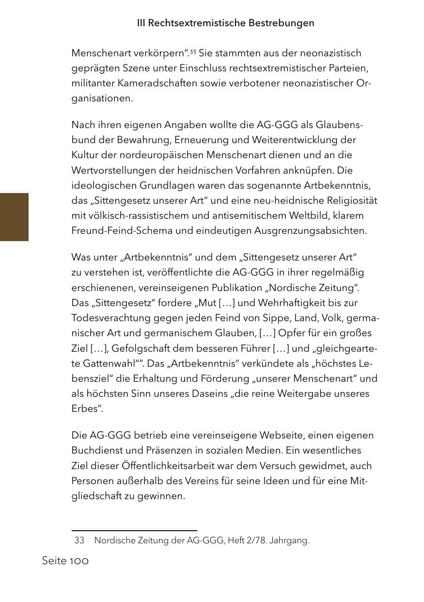 Seite 124 des Verfassungsschutzbericht 2023 Schleswig-Holstein