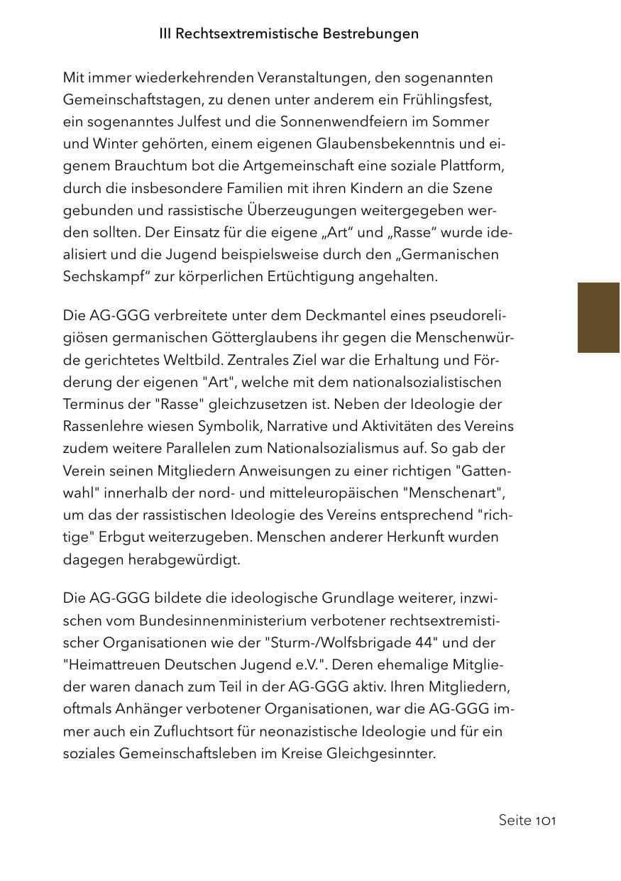 Seite 125 des Verfassungsschutzbericht 2023 Schleswig-Holstein