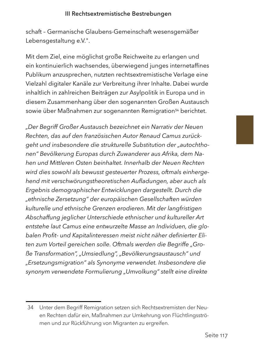 Seite 141 des Verfassungsschutzbericht 2023 Schleswig-Holstein
