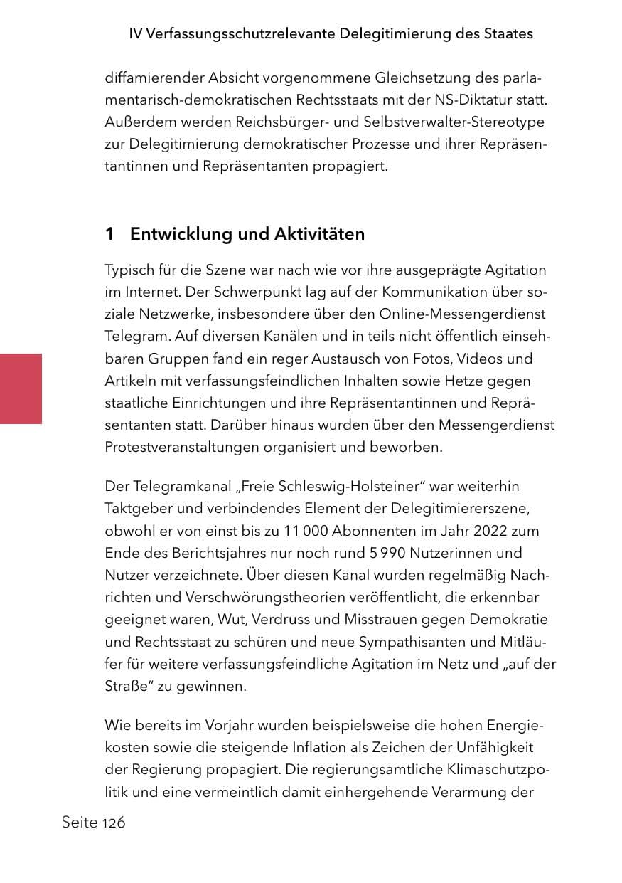 Seite 150 des Verfassungsschutzbericht 2023 Schleswig-Holstein