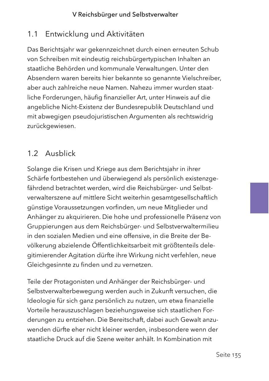 Seite 159 des Verfassungsschutzbericht 2023 Schleswig-Holstein