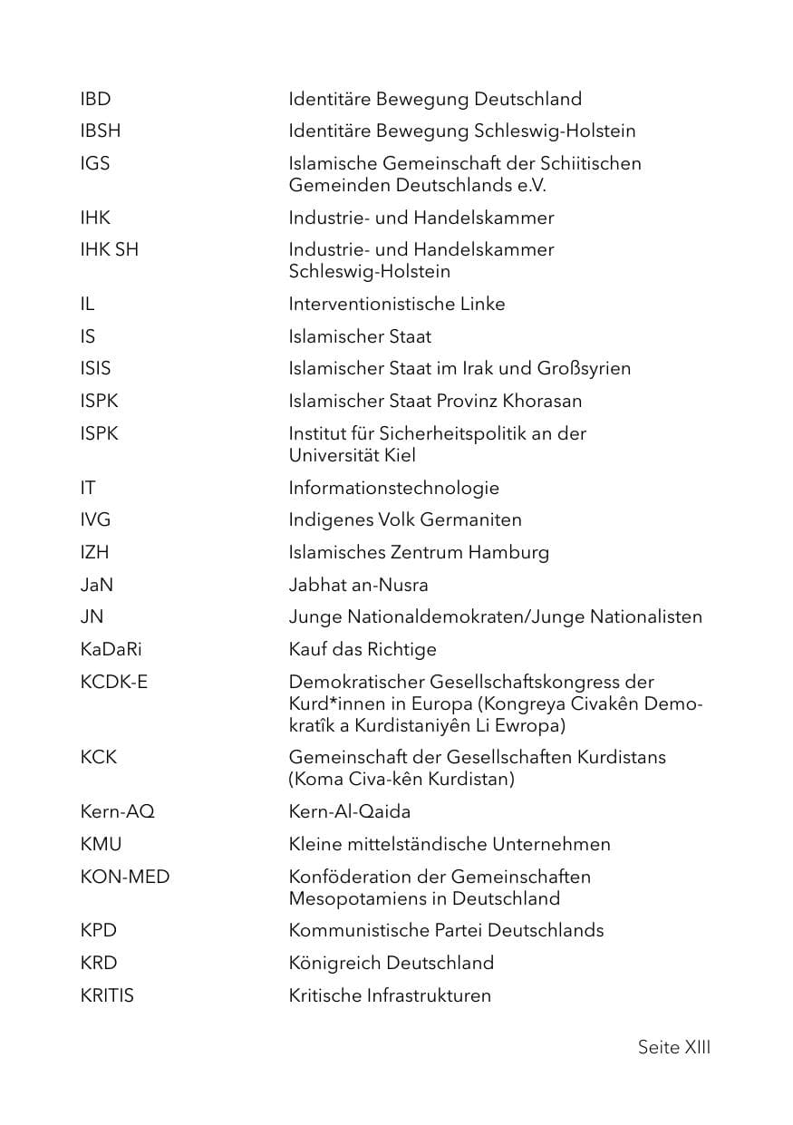 Seite 17 des Verfassungsschutzbericht 2023 Schleswig-Holstein