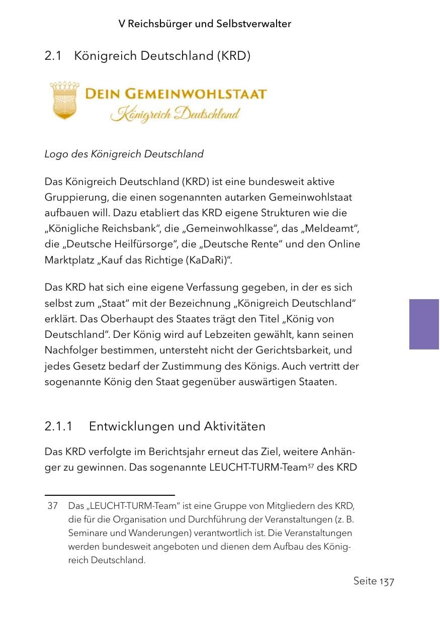 Seite 161 des Verfassungsschutzbericht 2023 Schleswig-Holstein
