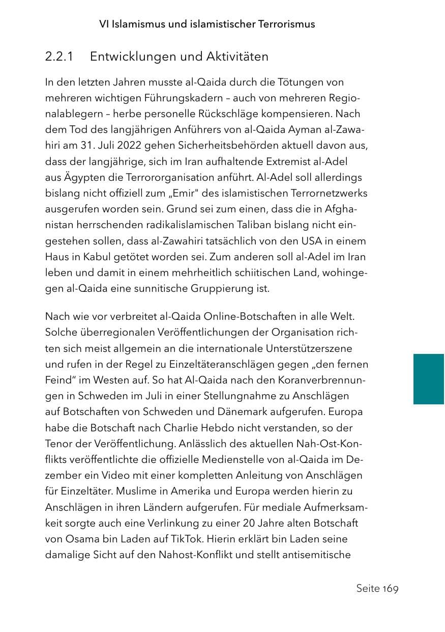 Seite 193 des Verfassungsschutzbericht 2023 Schleswig-Holstein