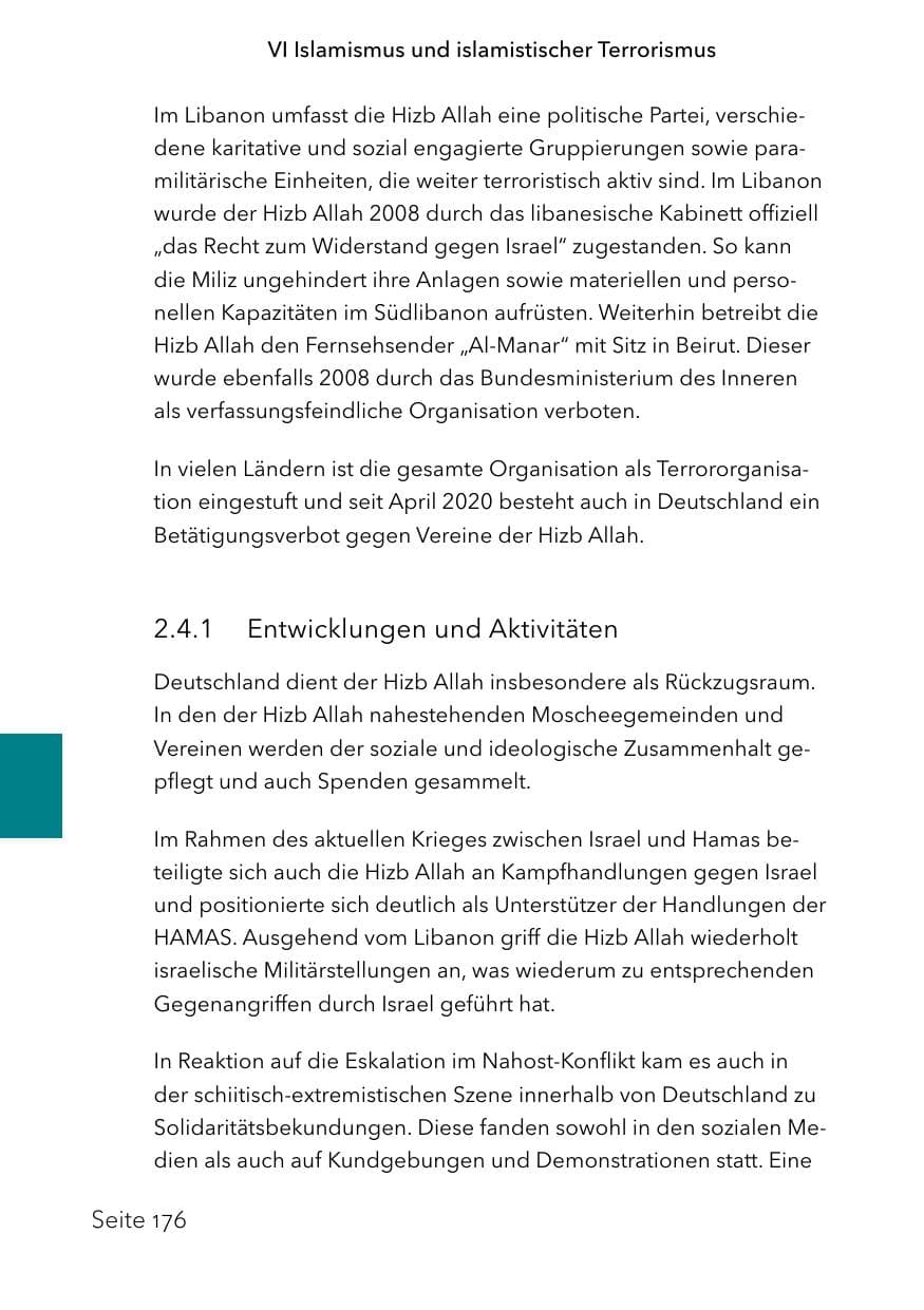 Seite 200 des Verfassungsschutzbericht 2023 Schleswig-Holstein