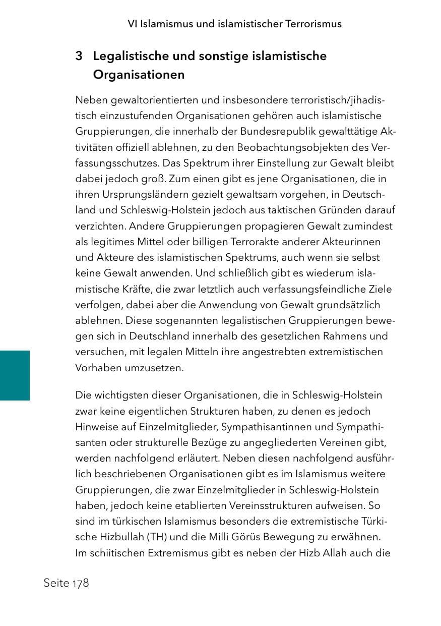 Seite 202 des Verfassungsschutzbericht 2023 Schleswig-Holstein