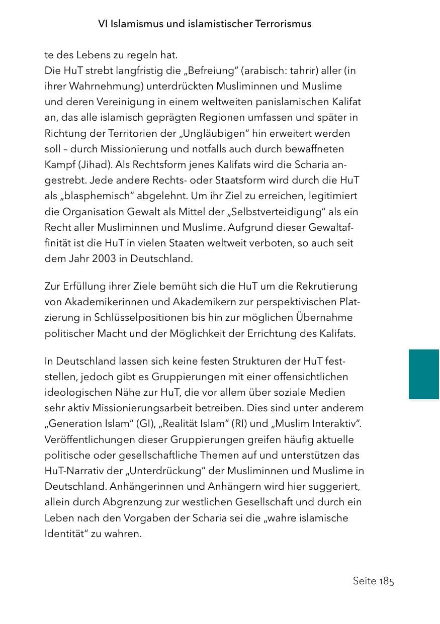 Seite 209 des Verfassungsschutzbericht 2023 Schleswig-Holstein