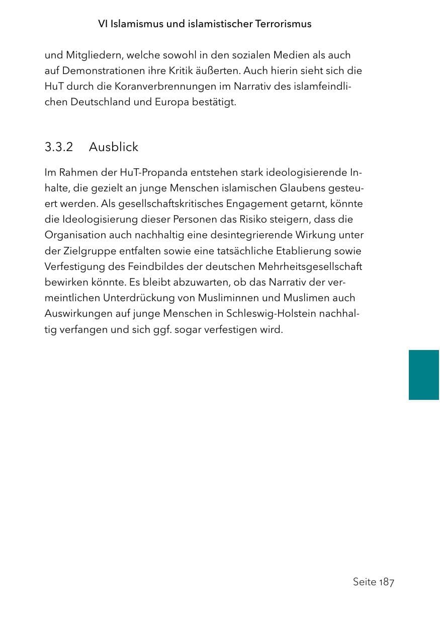 Seite 211 des Verfassungsschutzbericht 2023 Schleswig-Holstein