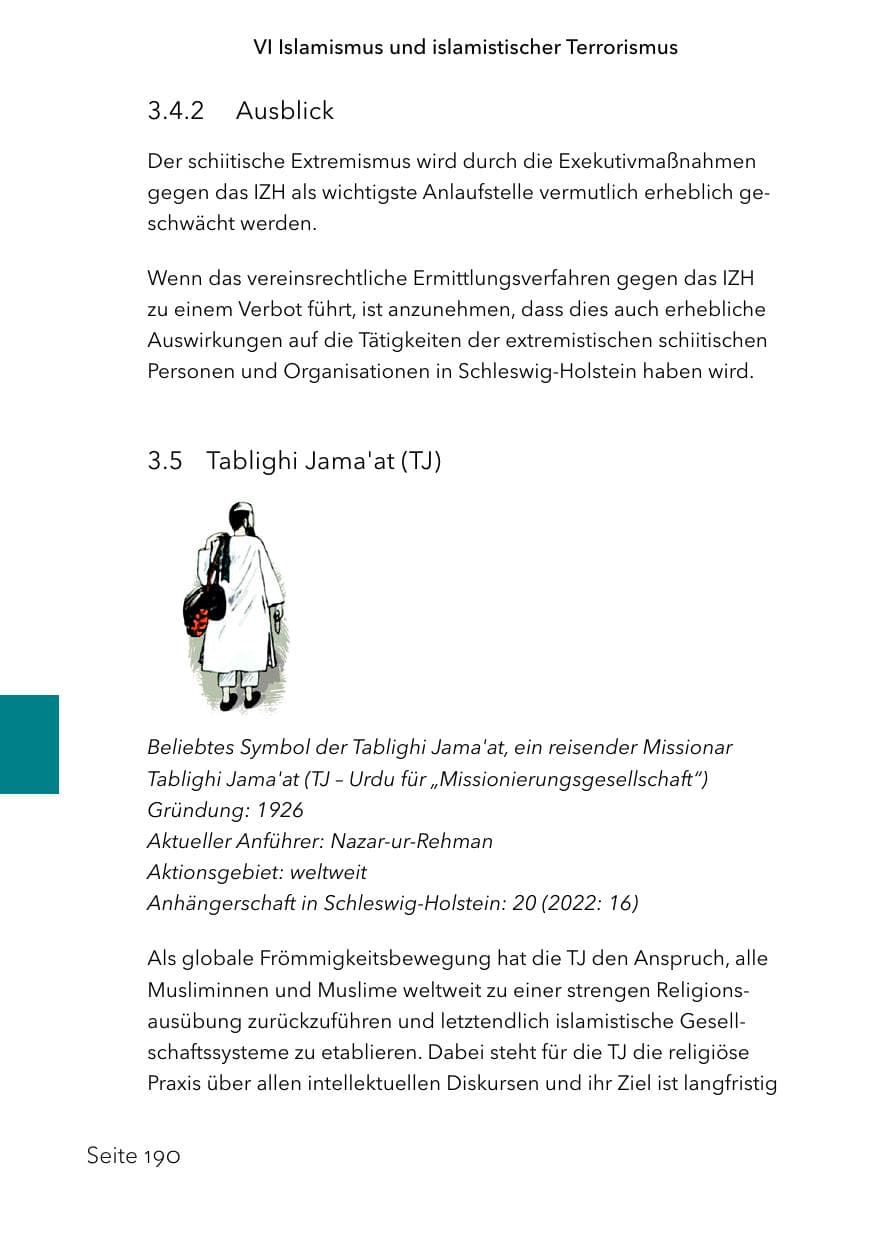 Seite 214 des Verfassungsschutzbericht 2023 Schleswig-Holstein