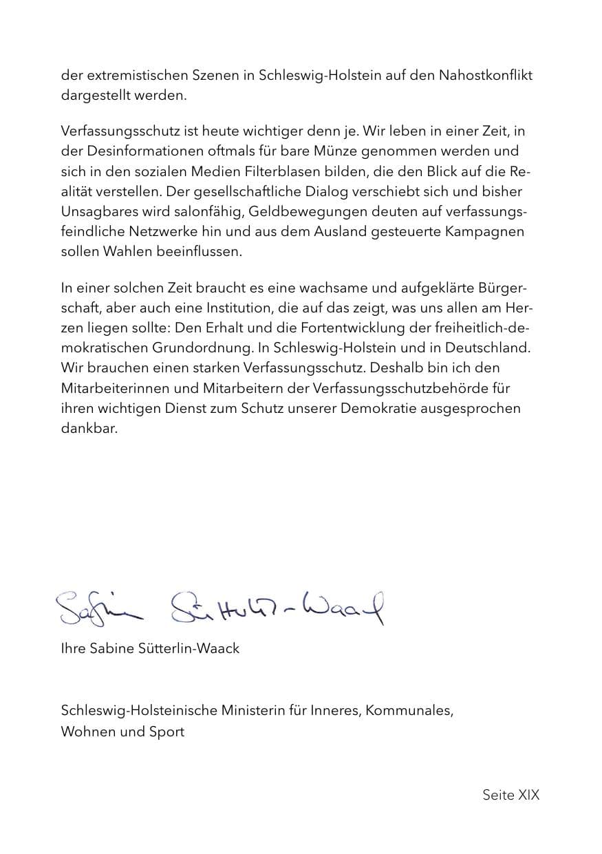 Seite 23 des Verfassungsschutzbericht 2023 Schleswig-Holstein