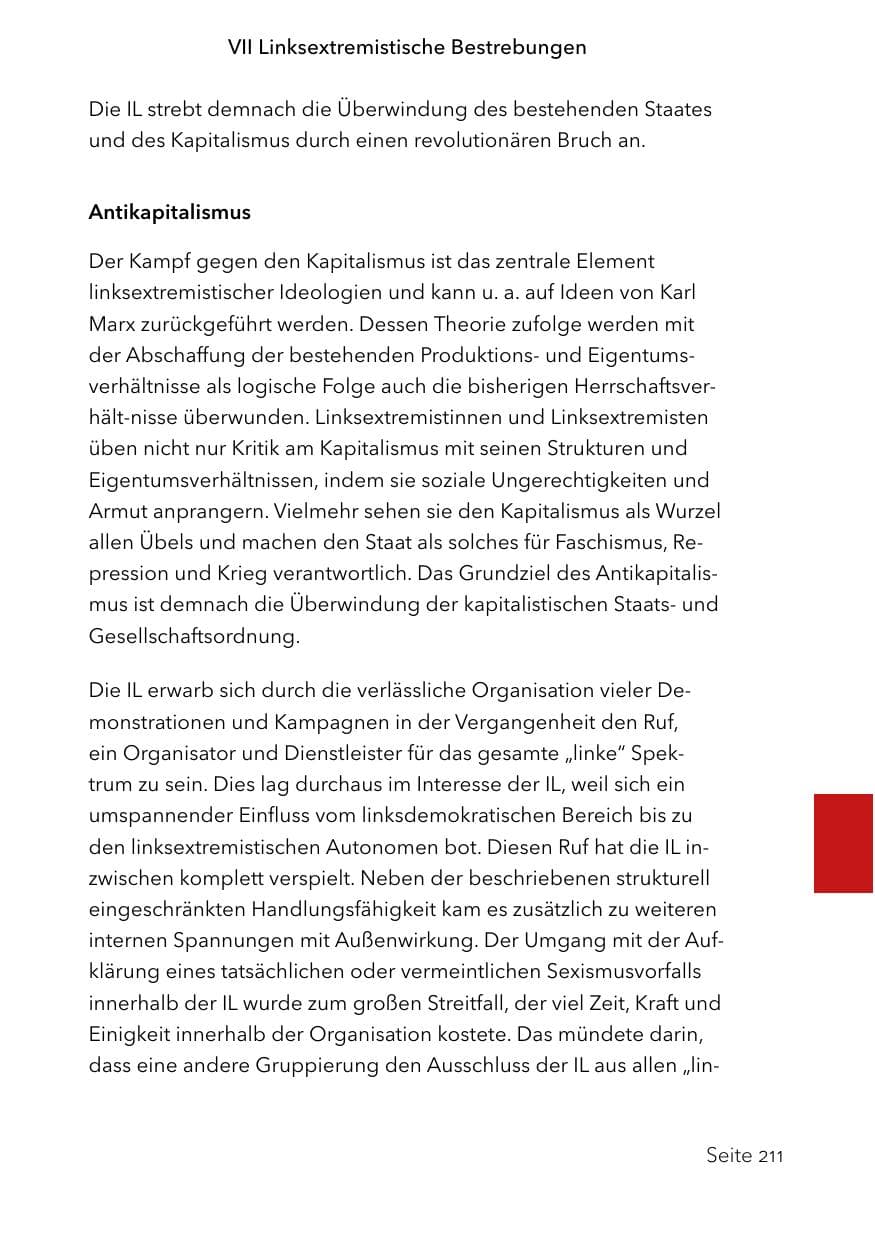 Seite 235 des Verfassungsschutzbericht 2023 Schleswig-Holstein