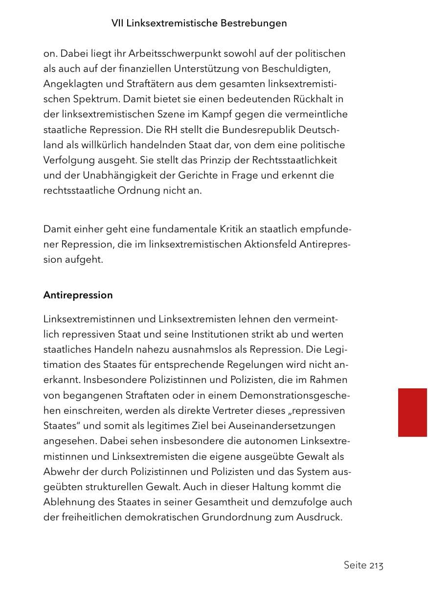 Seite 237 des Verfassungsschutzbericht 2023 Schleswig-Holstein