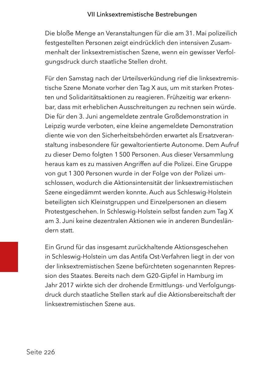 Seite 250 des Verfassungsschutzbericht 2023 Schleswig-Holstein
