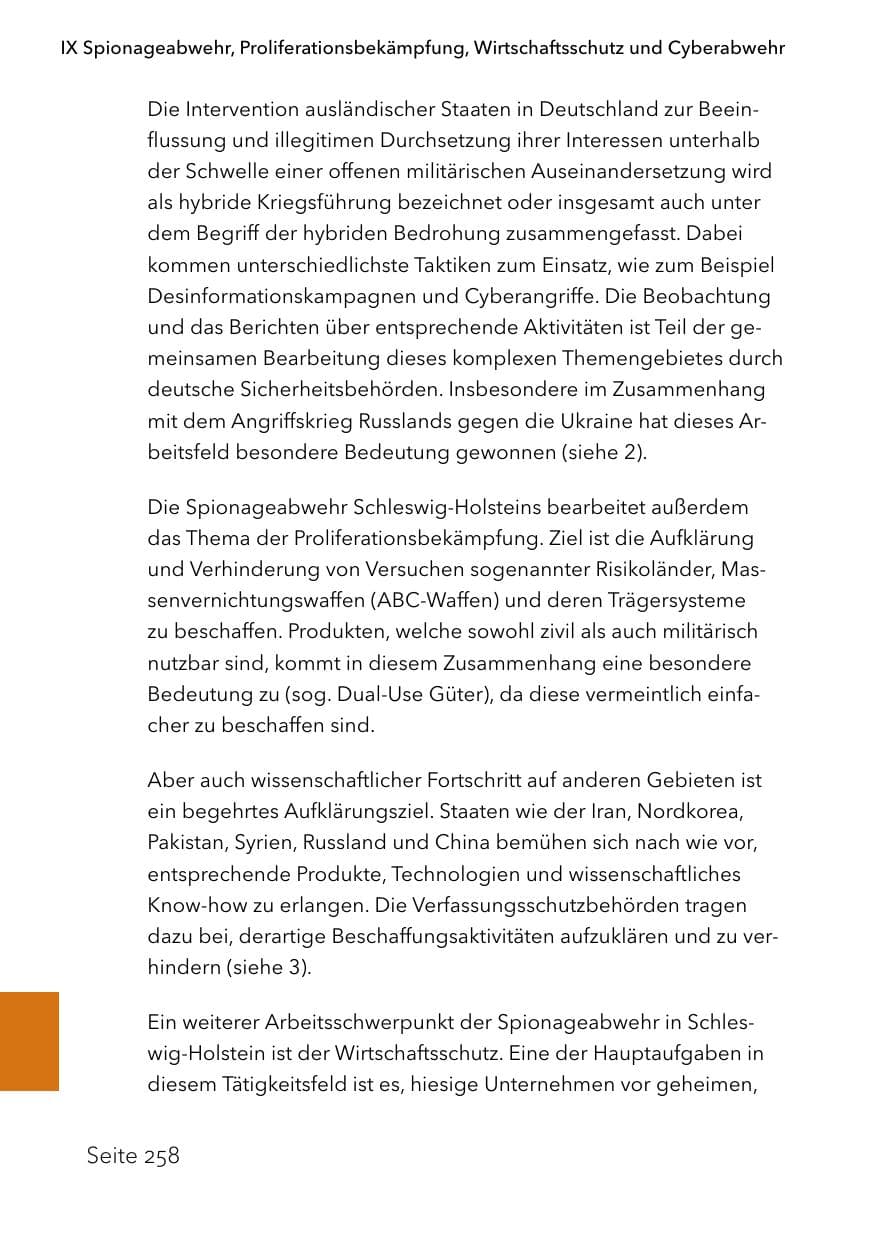 Seite 282 des Verfassungsschutzbericht 2023 Schleswig-Holstein
