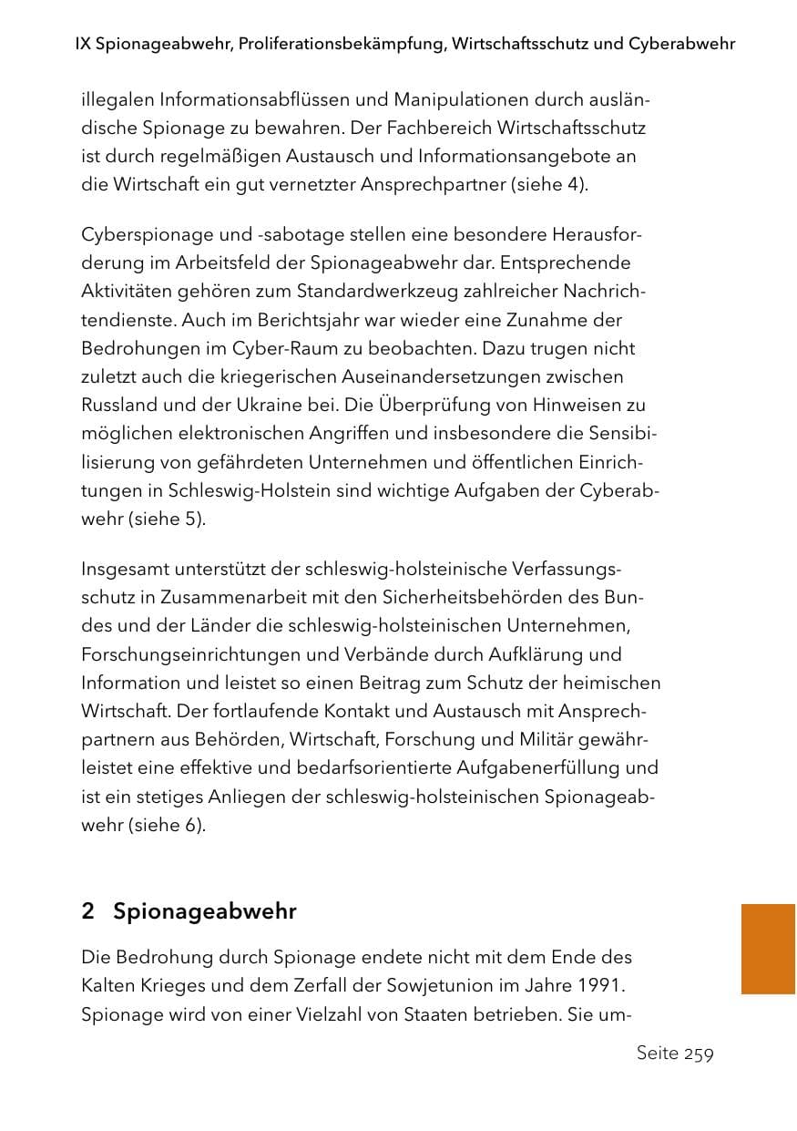 Seite 283 des Verfassungsschutzbericht 2023 Schleswig-Holstein