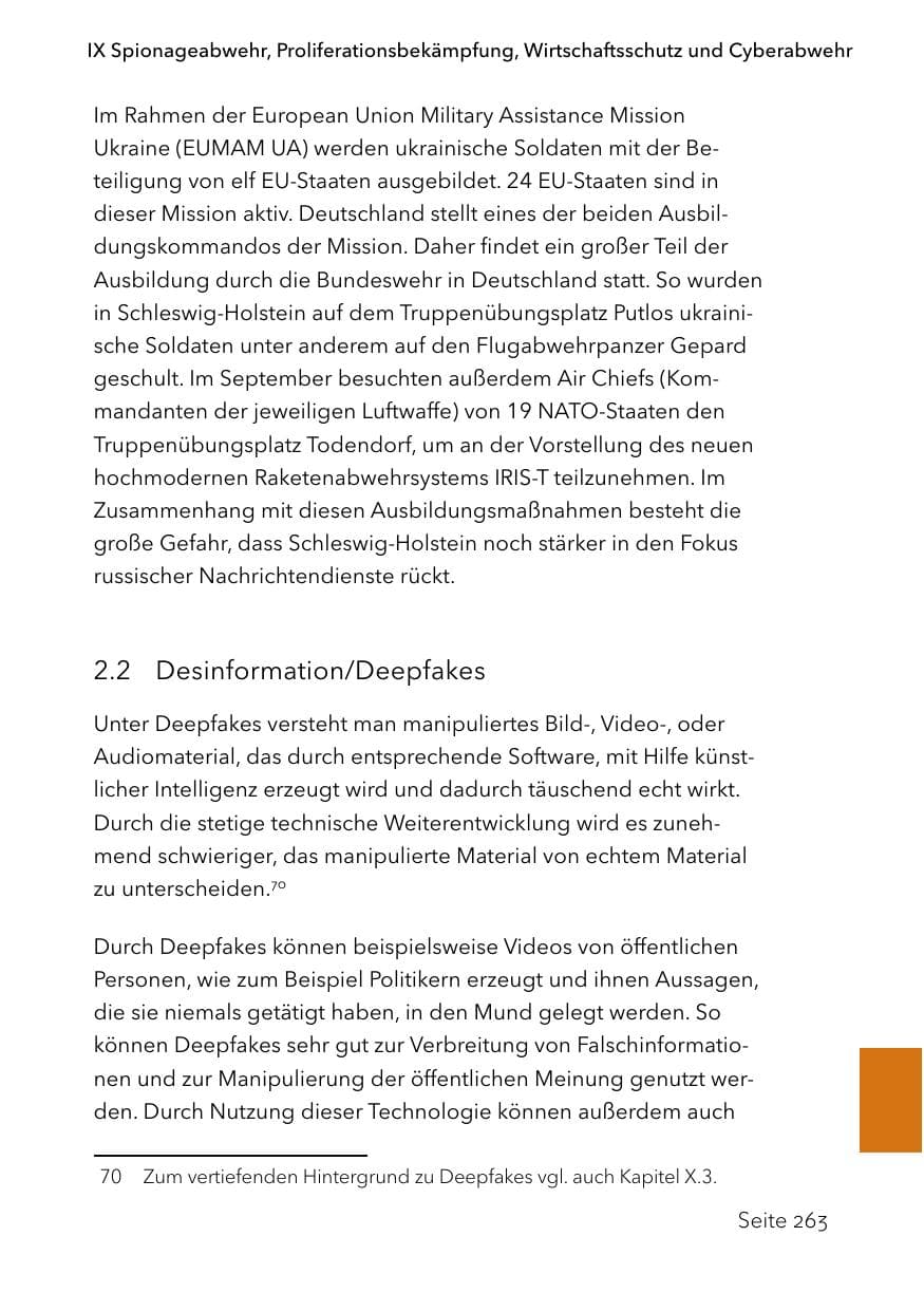 Seite 287 des Verfassungsschutzbericht 2023 Schleswig-Holstein