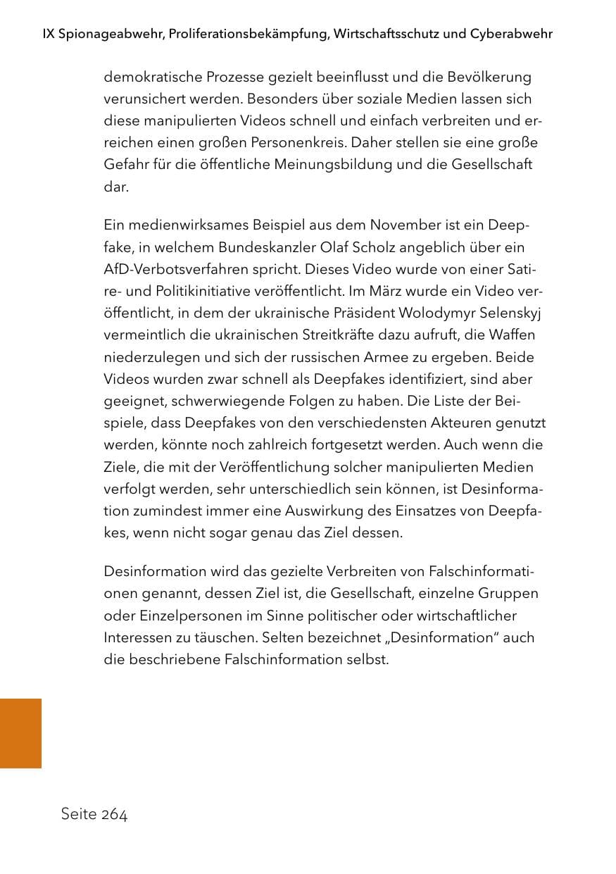 Seite 288 des Verfassungsschutzbericht 2023 Schleswig-Holstein