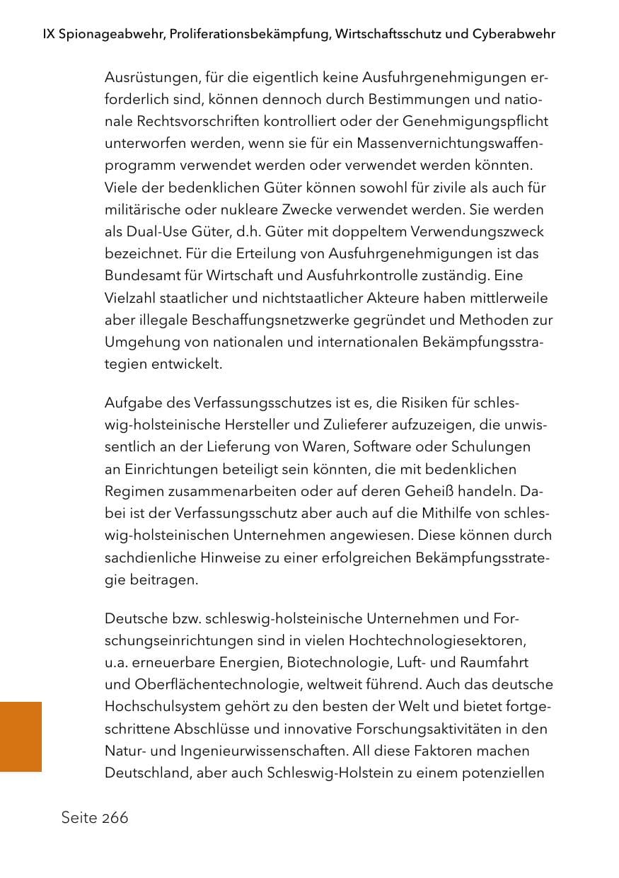 Seite 290 des Verfassungsschutzbericht 2023 Schleswig-Holstein