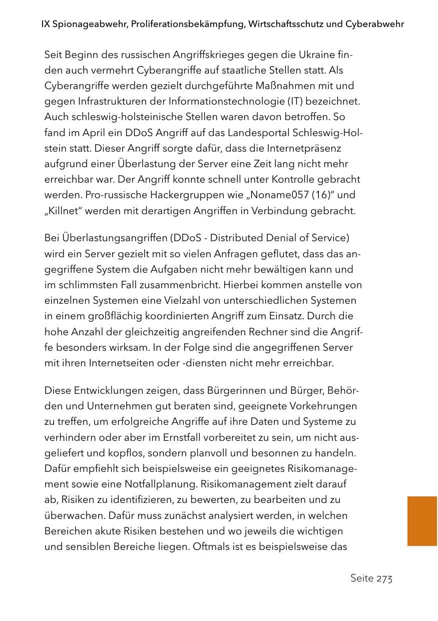 Seite 297 des Verfassungsschutzbericht 2023 Schleswig-Holstein