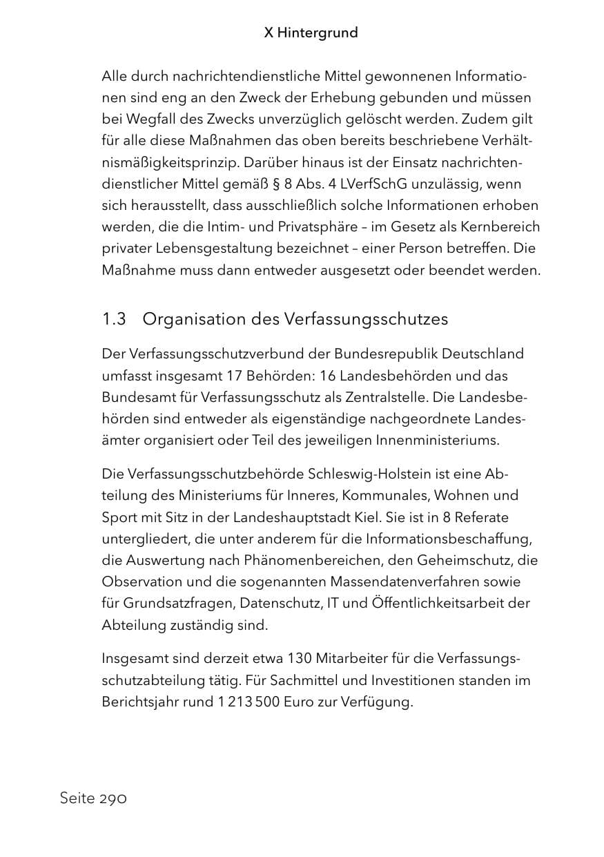 Seite 314 des Verfassungsschutzbericht 2023 Schleswig-Holstein