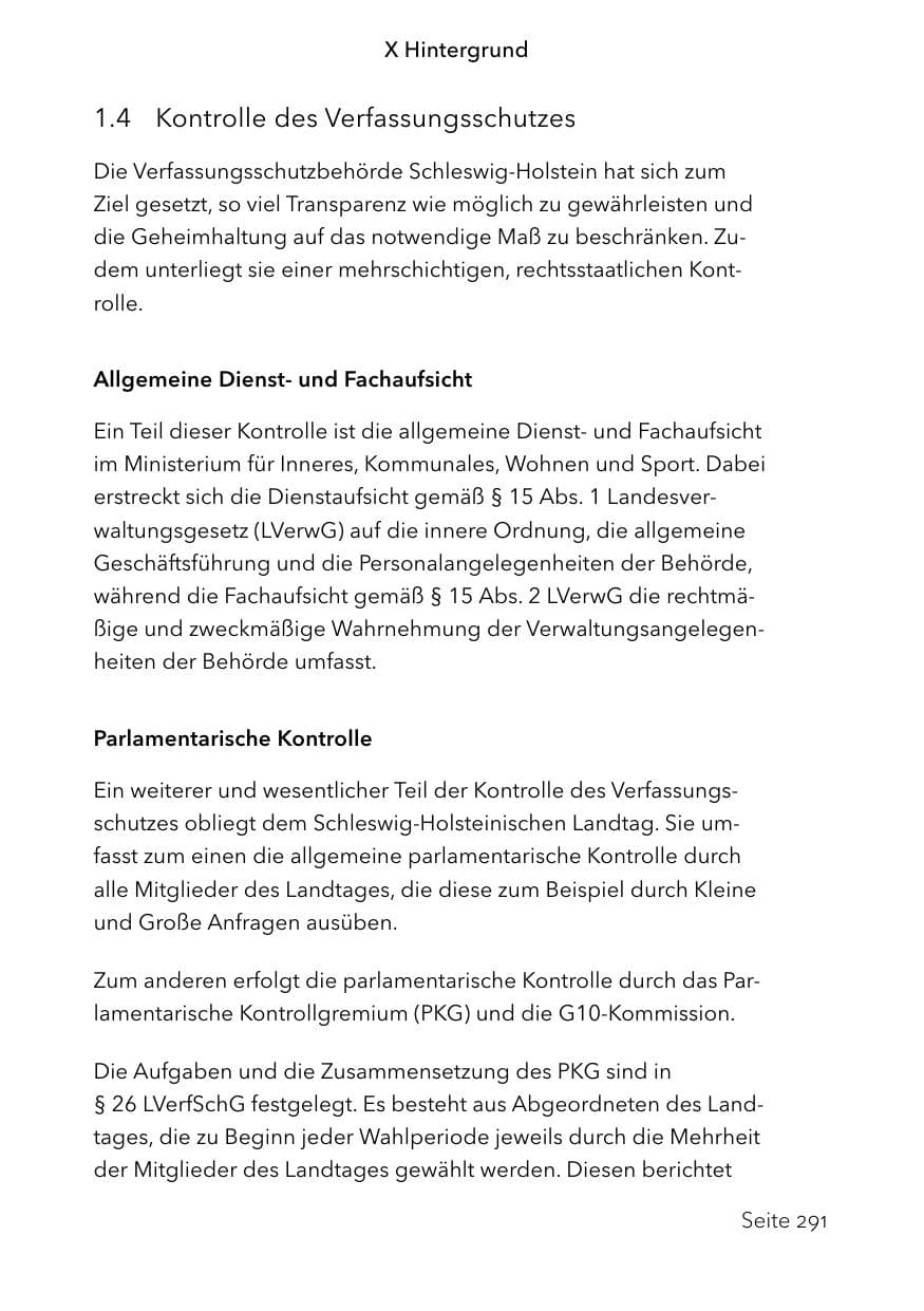 Seite 315 des Verfassungsschutzbericht 2023 Schleswig-Holstein