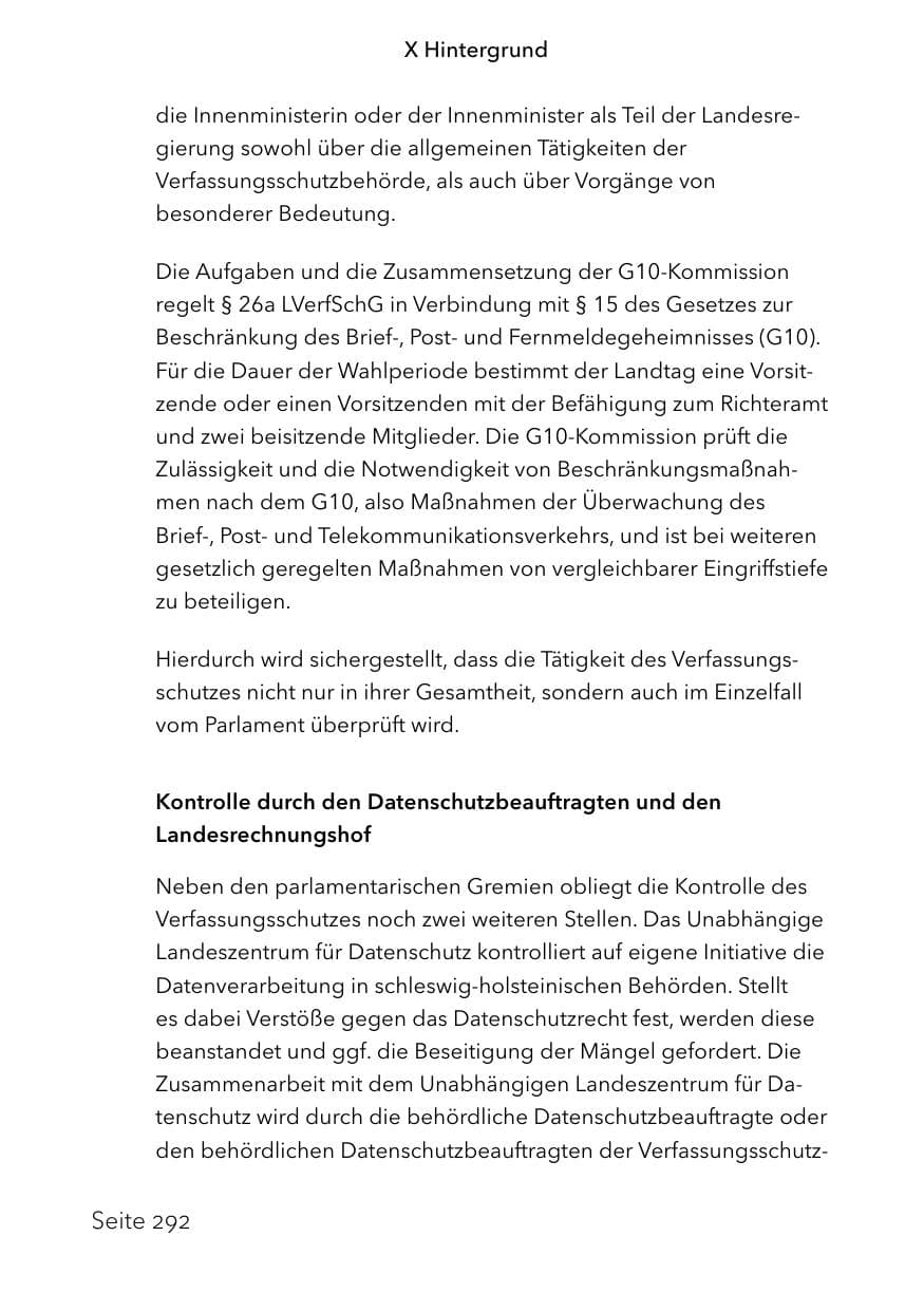 Seite 316 des Verfassungsschutzbericht 2023 Schleswig-Holstein