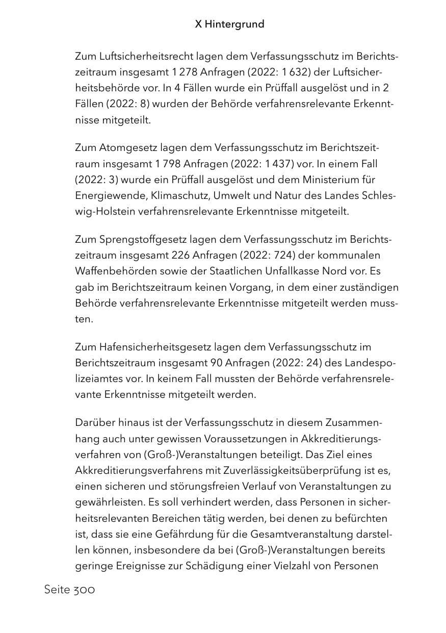 Seite 324 des Verfassungsschutzbericht 2023 Schleswig-Holstein