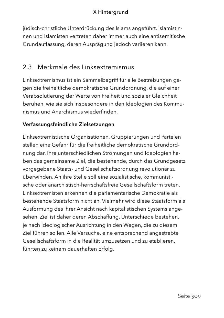 Seite 333 des Verfassungsschutzbericht 2023 Schleswig-Holstein