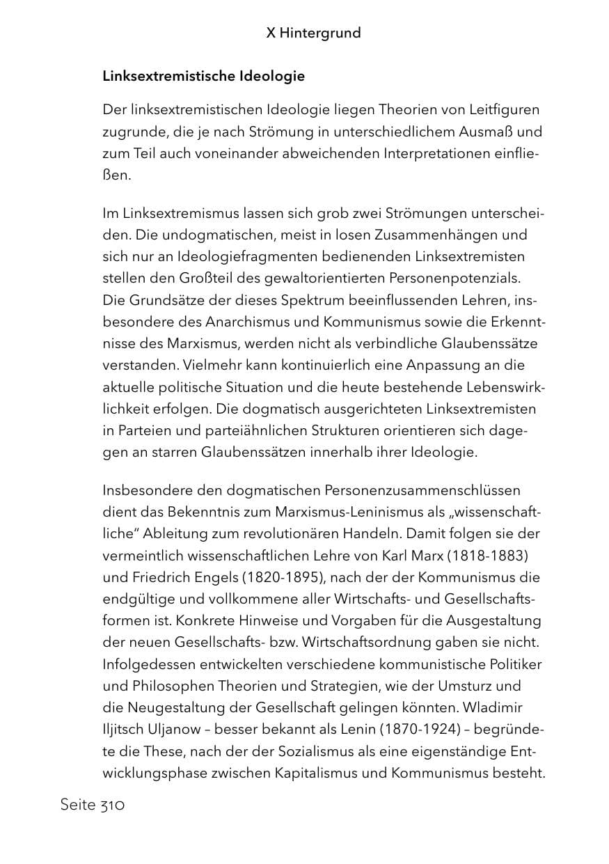 Seite 334 des Verfassungsschutzbericht 2023 Schleswig-Holstein
