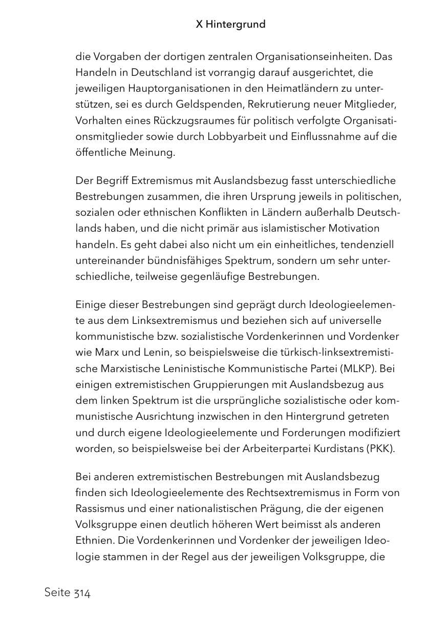 Seite 338 des Verfassungsschutzbericht 2023 Schleswig-Holstein