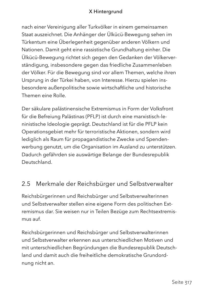 Seite 341 des Verfassungsschutzbericht 2023 Schleswig-Holstein