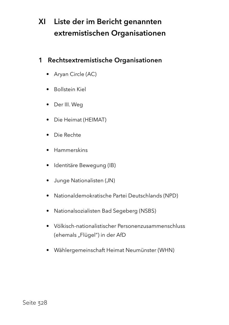 Seite 352 des Verfassungsschutzbericht 2023 Schleswig-Holstein