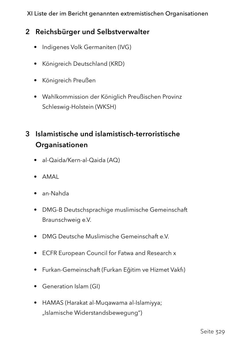 Seite 353 des Verfassungsschutzbericht 2023 Schleswig-Holstein