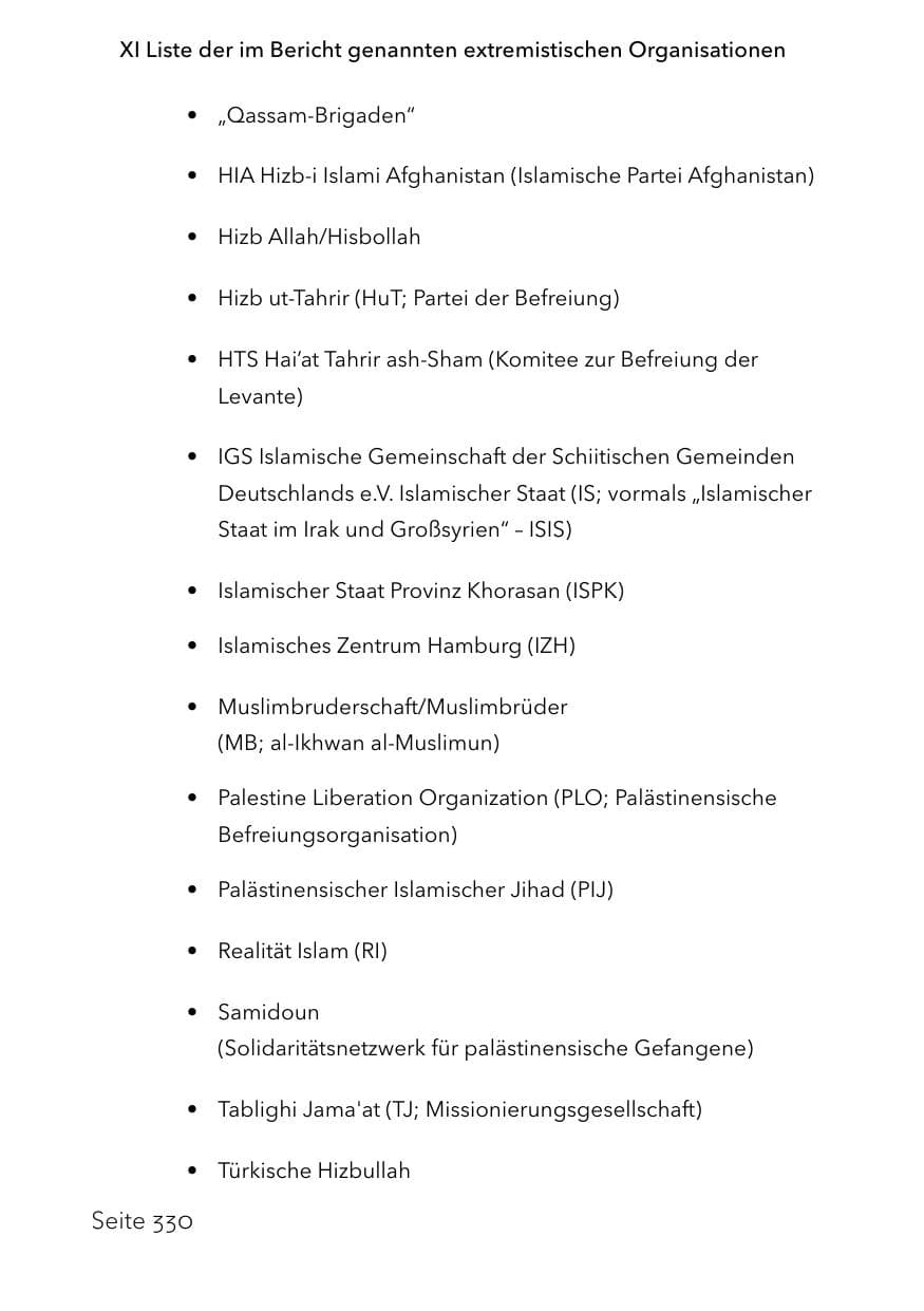 Seite 354 des Verfassungsschutzbericht 2023 Schleswig-Holstein