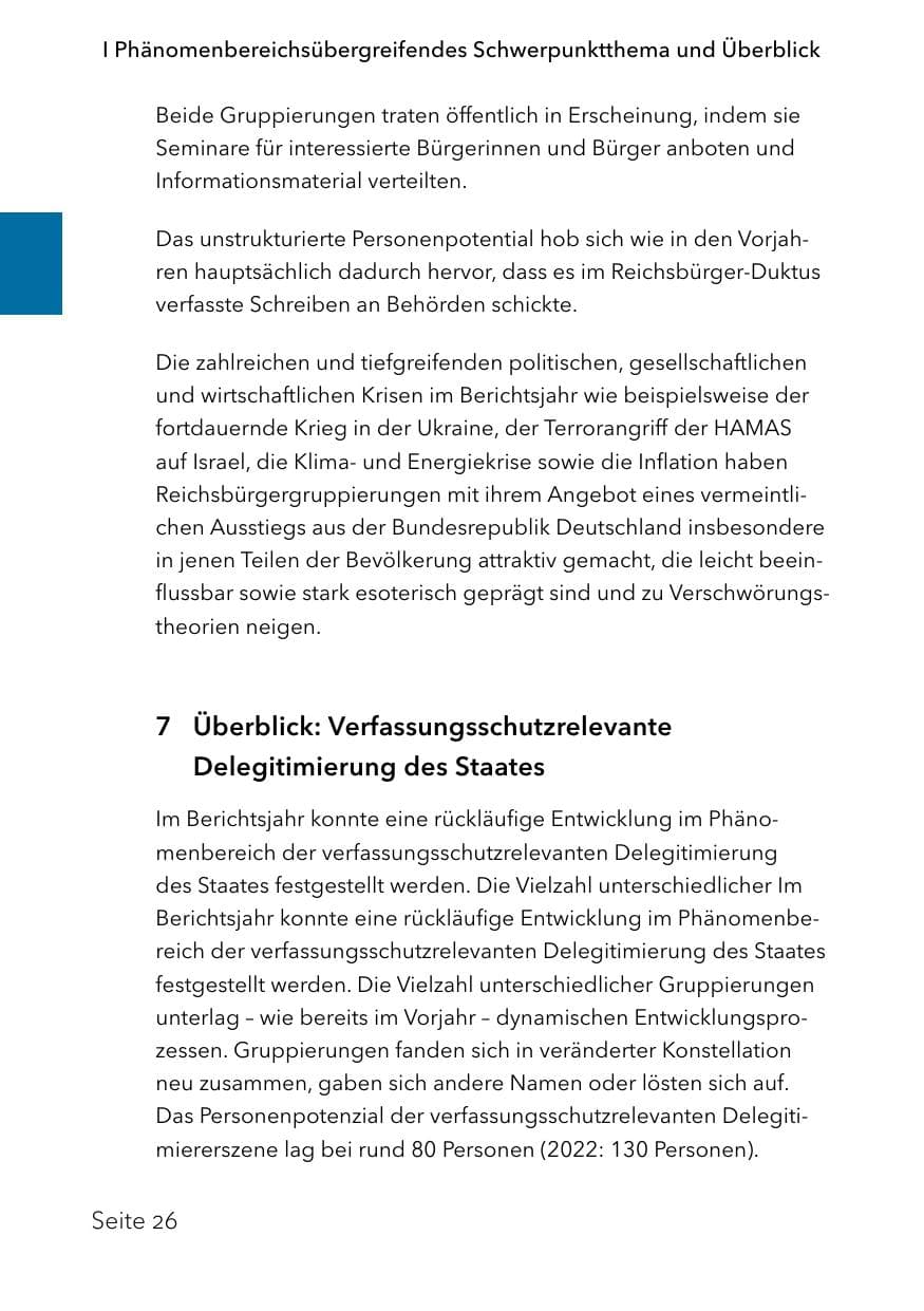 Seite 50 des Verfassungsschutzbericht 2023 Schleswig-Holstein