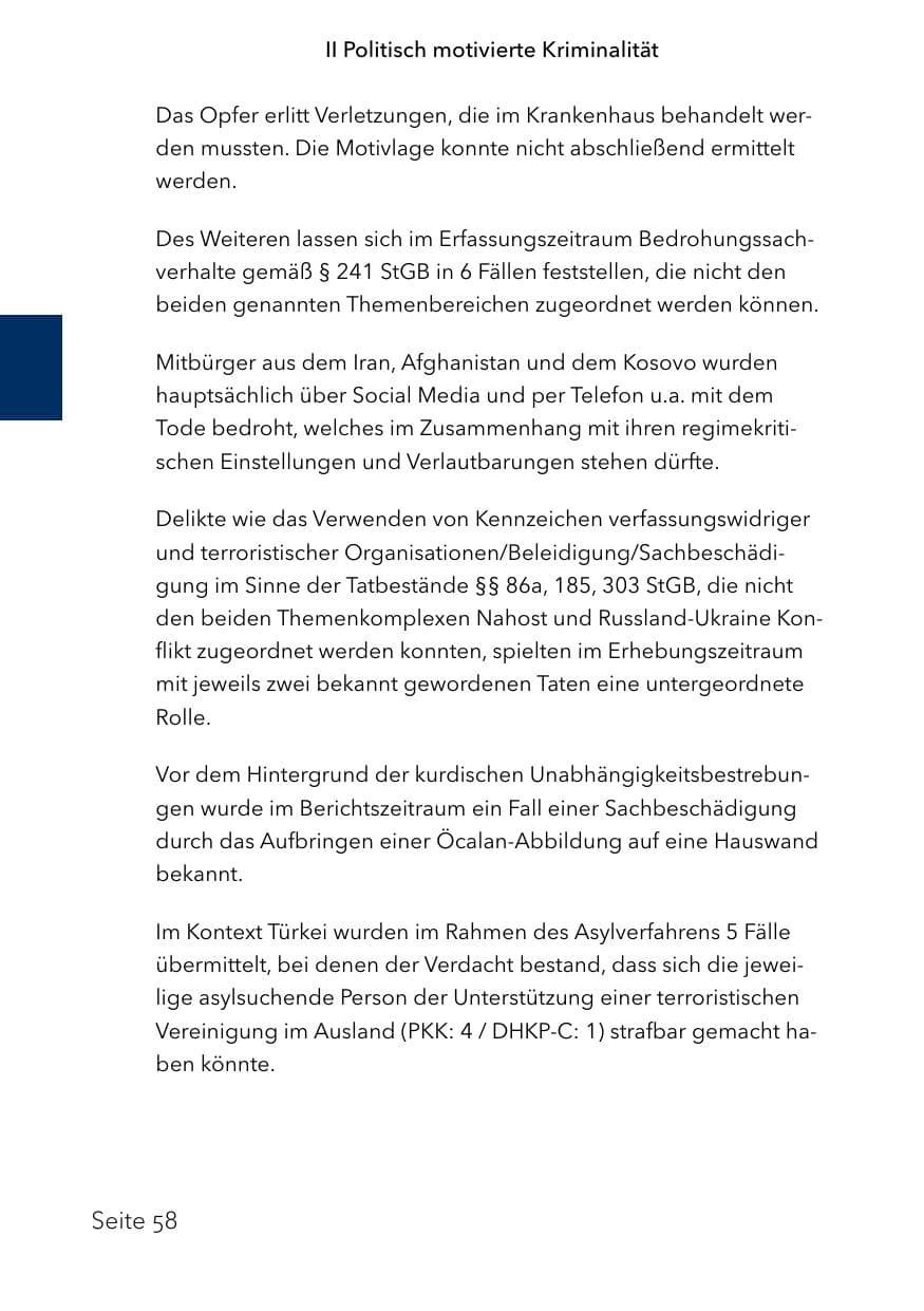 Seite 82 des Verfassungsschutzbericht 2023 Schleswig-Holstein