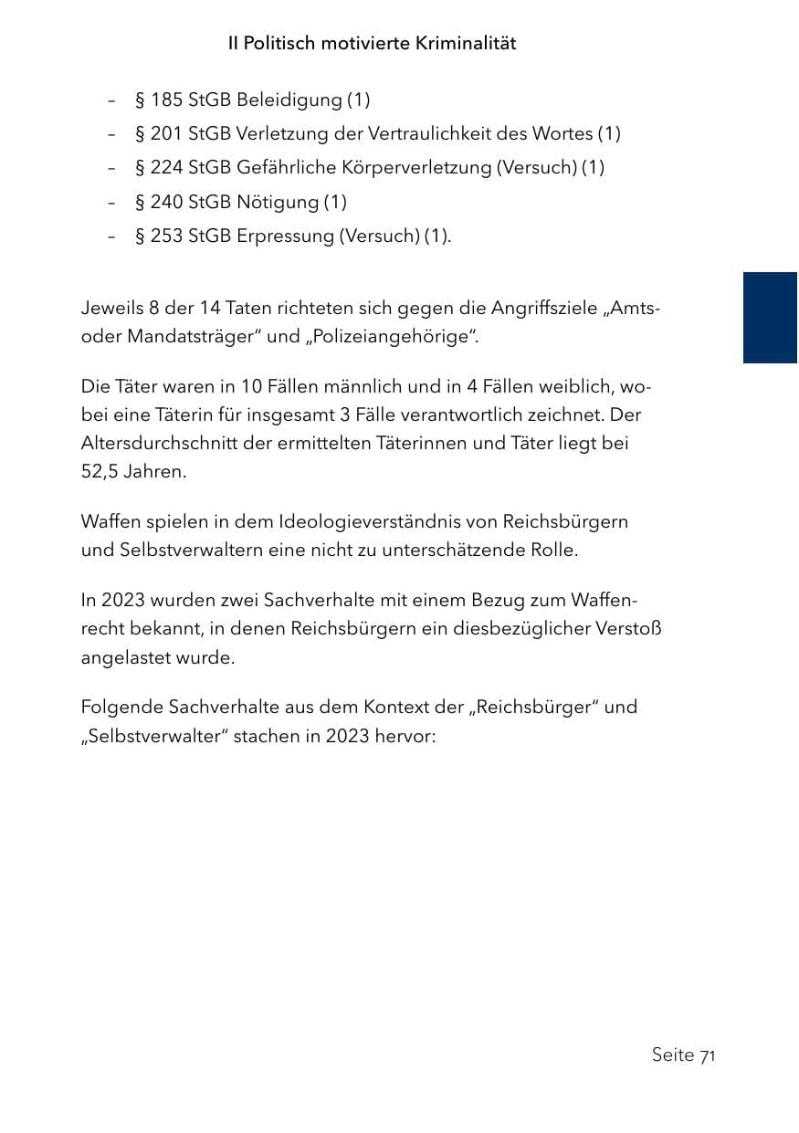 Seite 95 des Verfassungsschutzbericht 2023 Schleswig-Holstein