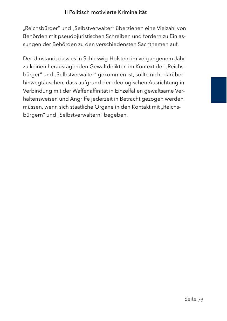 Seite 97 des Verfassungsschutzbericht 2023 Schleswig-Holstein