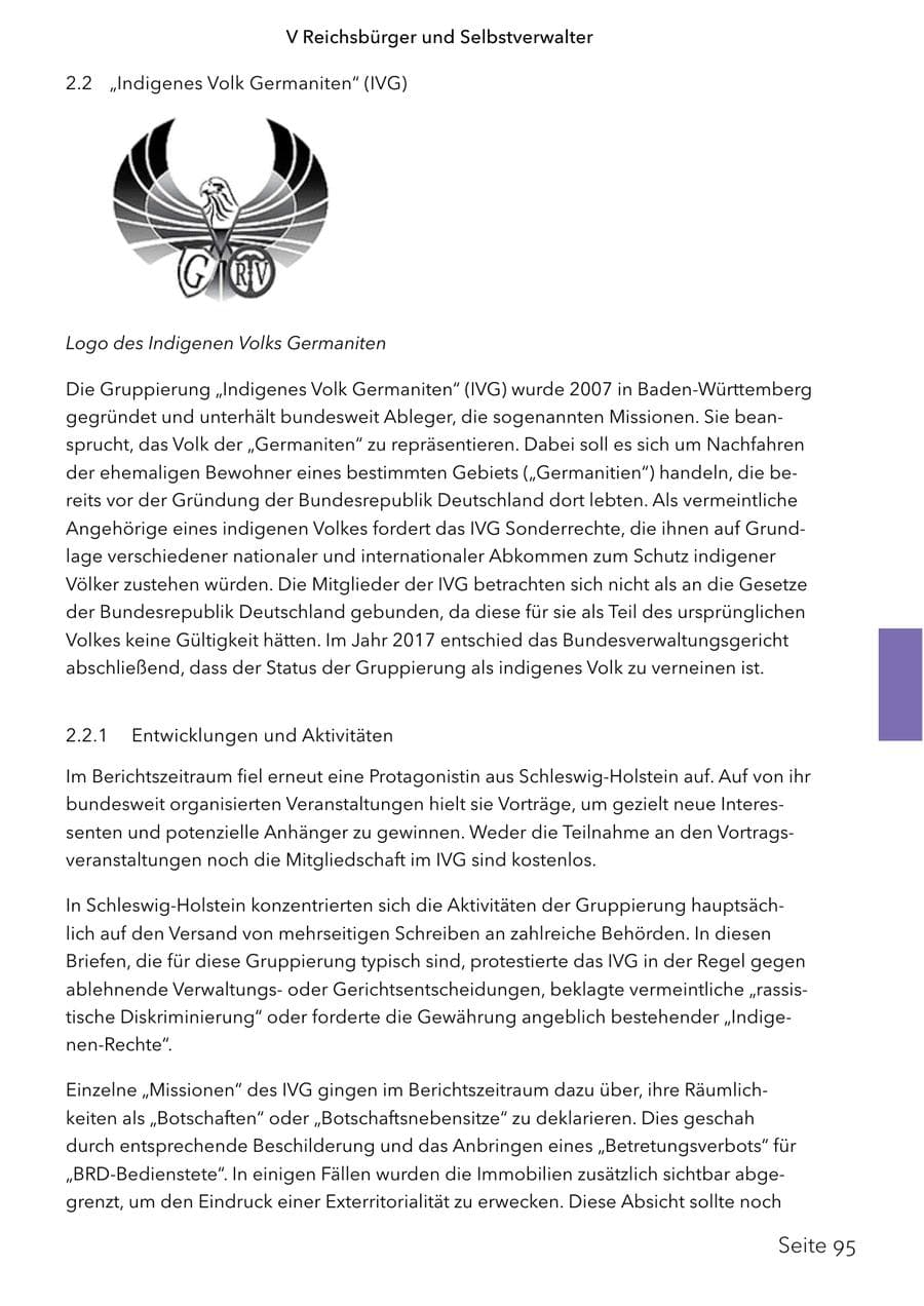 Seite 112 des Verfassungsschutzbericht 2024 Schleswig-Holstein